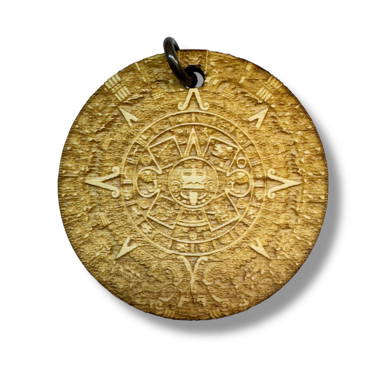 Necklace - Mayan Calendar - Snake and Cable Link chains