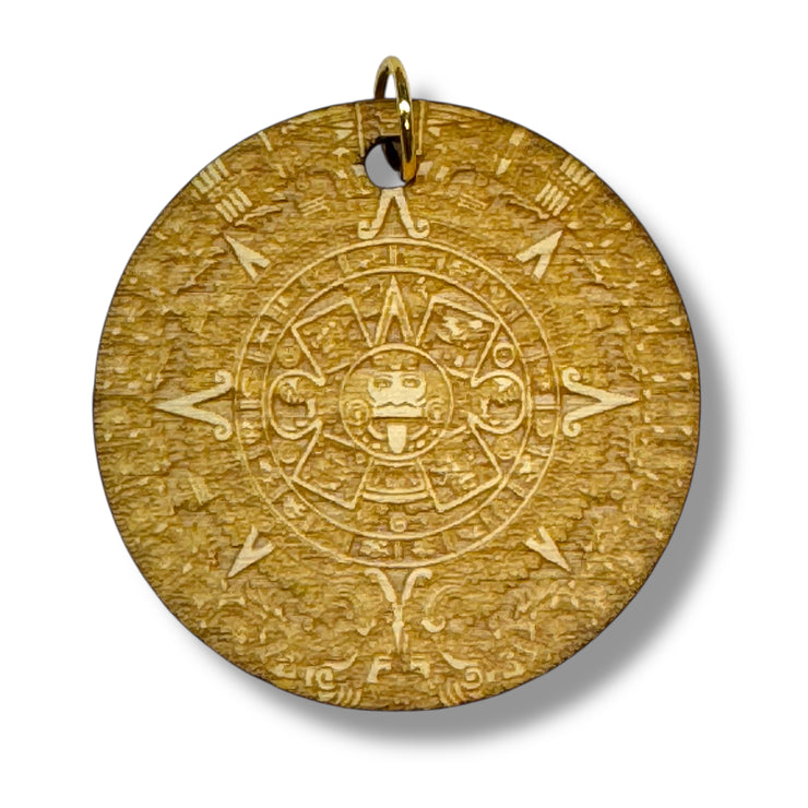 Necklace - Mayan Calendar - Snake and Cable Link chains