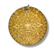 Necklace - Mayan Calendar - Snake and Cable Link chains