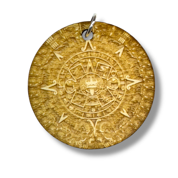 Necklace - Mayan Calendar - Snake and Cable Link chains