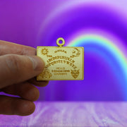 Necklace - Spirit Board with Bronze, Gold, or Silver chain - Birch Wood