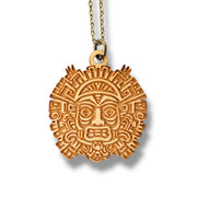 Necklace - Aztec Tribal - Snake and Cable Link chains - Birch wood