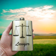 8oz Lawyer Stainless Steel Flask