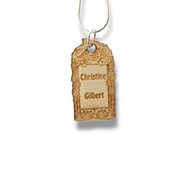 Necklace - PERSONALIZED  Halfling House - Snake and Cable Link chains - Birch