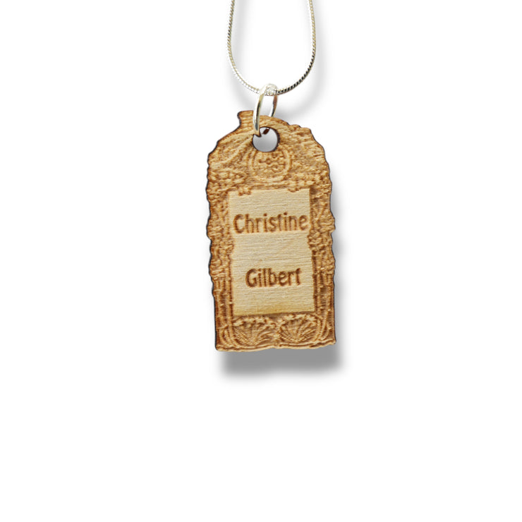 Necklace - PERSONALIZED  Halfling House - Snake and Cable Link chains - Birch