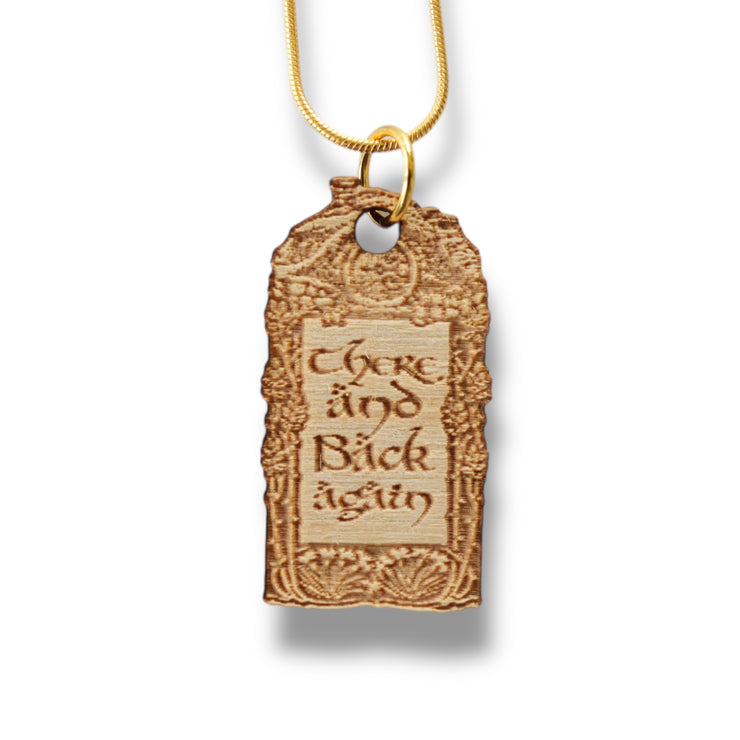 Necklace - There and Back Again - Snake and Cable Link chains - Birch wood