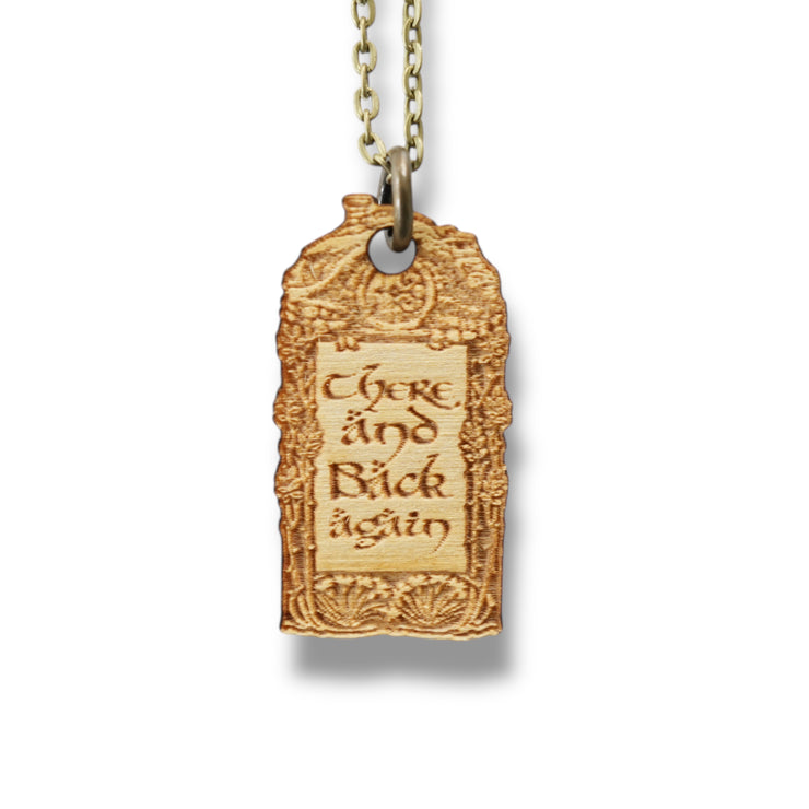 Necklace - There and Back Again - Snake and Cable Link chains - Birch wood
