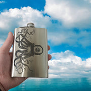 8oz Steampunk Octopus Stainless Steel Flask
