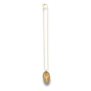 Necklace - Crawfish - Key of Life Snake and Cable Link chains - Birch Wood