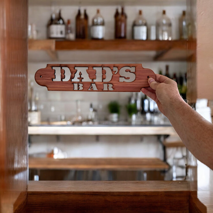 Sign - CUSTOM - Dad's Bar 16x4in