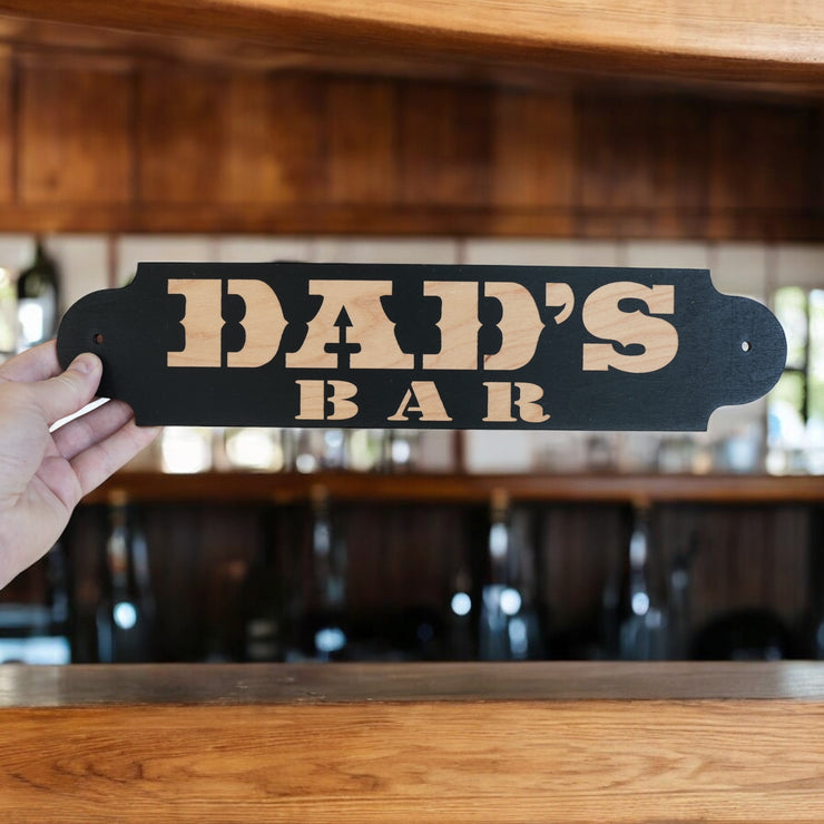 Sign - CUSTOM - Dad's Bar 16x4in
