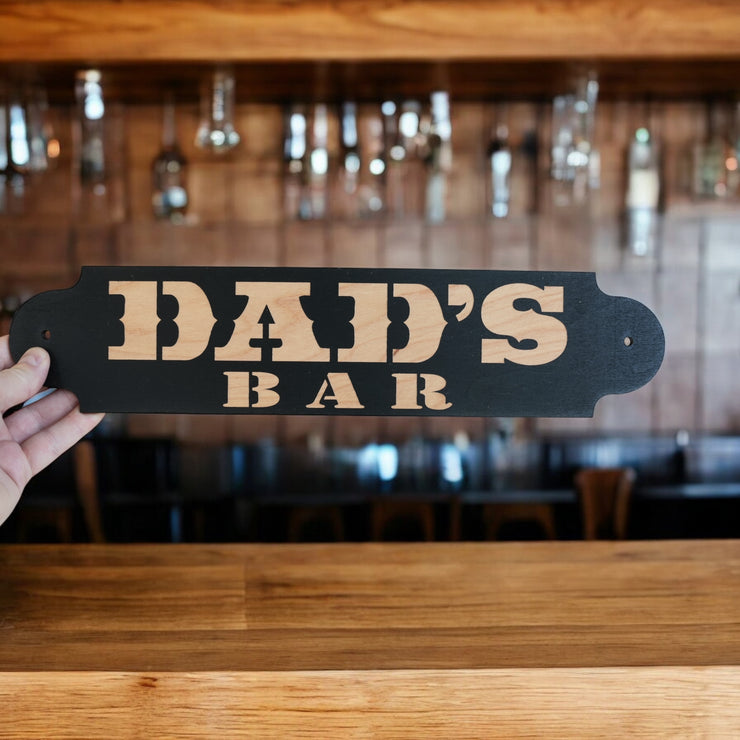 Sign - CUSTOM - Dad's Bar 16x4in