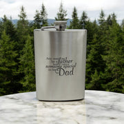8oz Any Man Can Be a Father Stainless Steel Flask