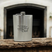8oz Any Man Can Be a Father Stainless Steel Flask