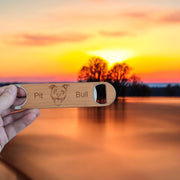 Wooden Bottle Opener - Pit Bull