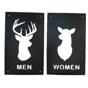 Sign - CUSTOM - Men and Women Deer Restroom Signs 6x10 (Both Signs)