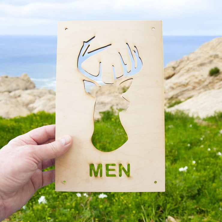 Sign - CUSTOM - Men and Women Deer Restroom Signs 6x10 (Both Signs)
