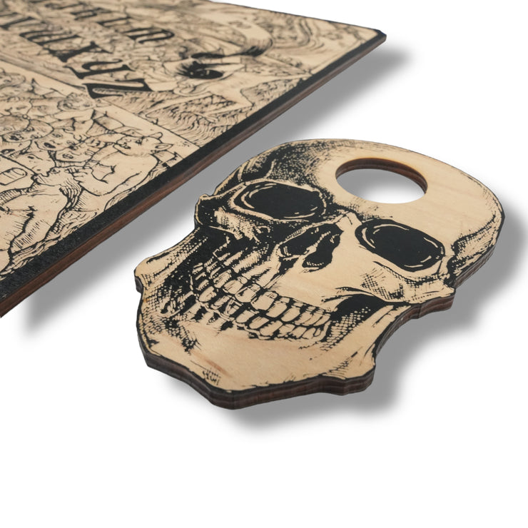 Spirit Board - Dante's Inferno with Skull Cursor 24x18 in Sign