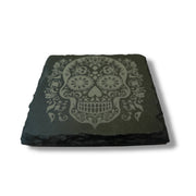 Coaster - Slate - Sugar Skull - SET OF 2 - Day of the Dead