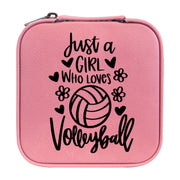 Jewelry Box 4x4 - CUSTOM - Just a girl who loves volleyball