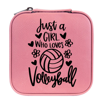 Jewelry Box 4x4 - CUSTOM - Just a girl who loves volleyball