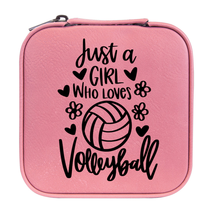Jewelry Box 4x4 - CUSTOM - Just a girl who loves volleyball