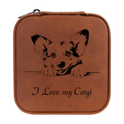 Jewelry Box 4x4 - CUSTOM - I love my Corgi