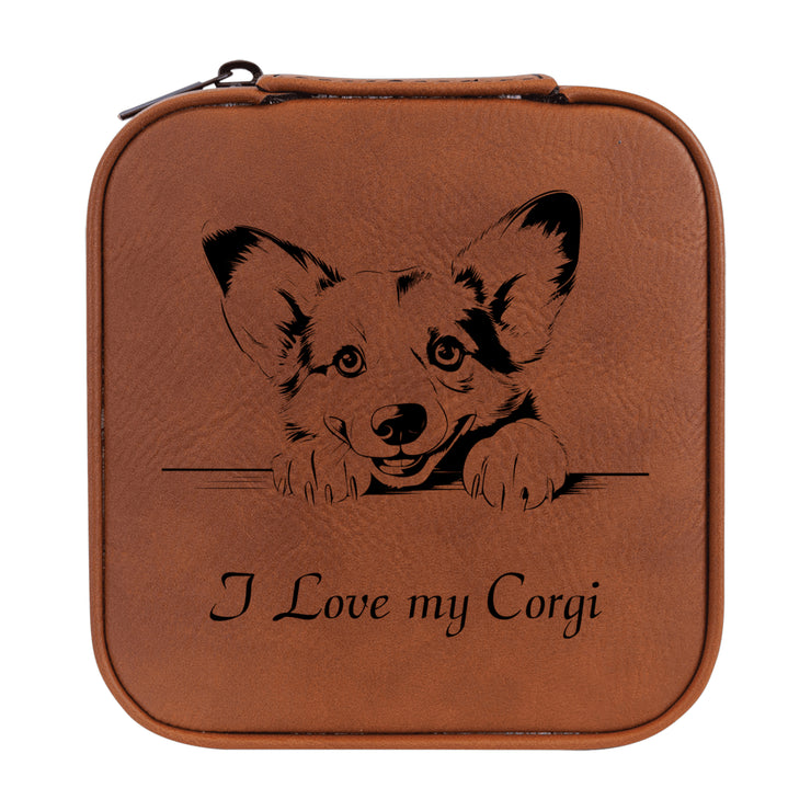 Jewelry Box 4x4 - CUSTOM - I love my Corgi