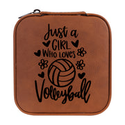 Jewelry Box 4x4 - CUSTOM - Just a girl who loves volleyball