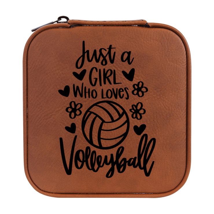 Jewelry Box 4x4 - CUSTOM - Just a girl who loves volleyball