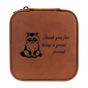 Jewelry Box 4x4 - CUSTOM - Thank you for being a great friend with Raccoon
