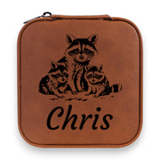 Jewelry Box 4x4 - PERSONALIZED - CUSTOM - Raccoons