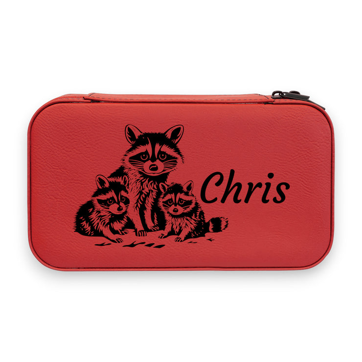 Jewelry Box 7x4 - PERSONALIZED - CUSTOM - Raccoons
