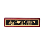 Desk Wedge Name Plate - PERSONALIZED - Tractor - 11 Inches