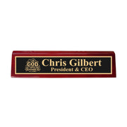 Desk Wedge Name Plate - PERSONALIZED - With God all things are possible - 11 Inches