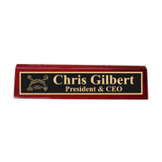 Desk Wedge Name Plate - PERSONALIZED - Spirit Board - 11 Inches