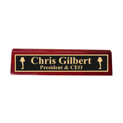 Desk Wedge Name Plate - PERSONALIZED - Leg Lamp - 11 Inches