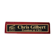 Desk Wedge Name Plate - PERSONALIZED - Worlds most awesome film editor - 11 Inches