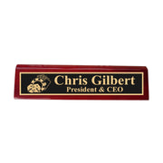 Desk Wedge Name Plate - PERSONALIZED - Casino Poker Dice - 11 Inches