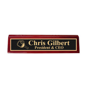 Desk Wedge Name Plate - PERSONALIZED - Pickleball - 11 Inches