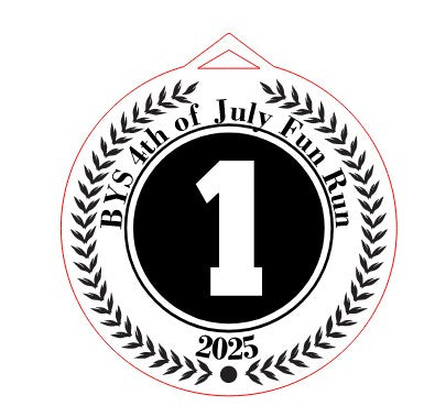 Award - PERSONALIZED 1st 2nd & 3rd Place Standard Medals - Cedar