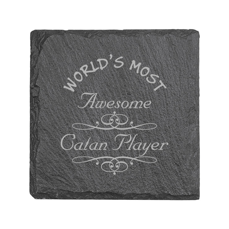 Coaster - Slate - Worlds most awesome Catan player - SET OF 2