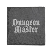 15oz Stemless Wine Glass Set - Dungeon Master + Slate Coaster
