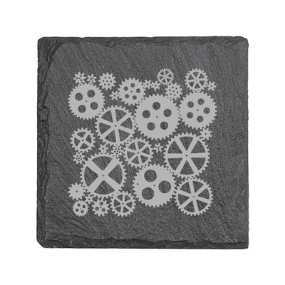 Coaster - Slate - Gears - SET OF 2