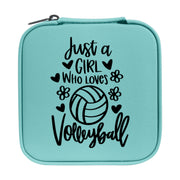 Jewelry Box 4x4 - CUSTOM - Just a girl who loves volleyball
