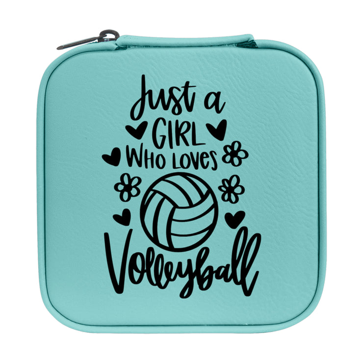 Jewelry Box 4x4 - CUSTOM - Just a girl who loves volleyball