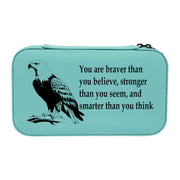 Jewelry Box 7x4 - CUSTOM - You are braver than you believe With Eagle