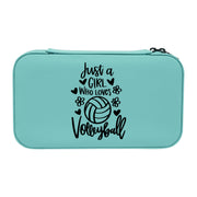 Jewelry Box 7x4 - CUSTOM - Just a girl who loves volleyball