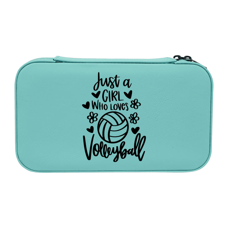 Jewelry Box 7x4 - CUSTOM - Just a girl who loves volleyball