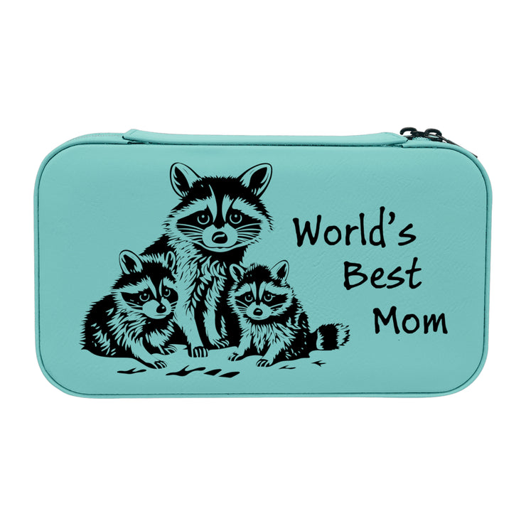 Jewelry Box 7x4 - CUSTOM - Worlds best mom with Raccoons